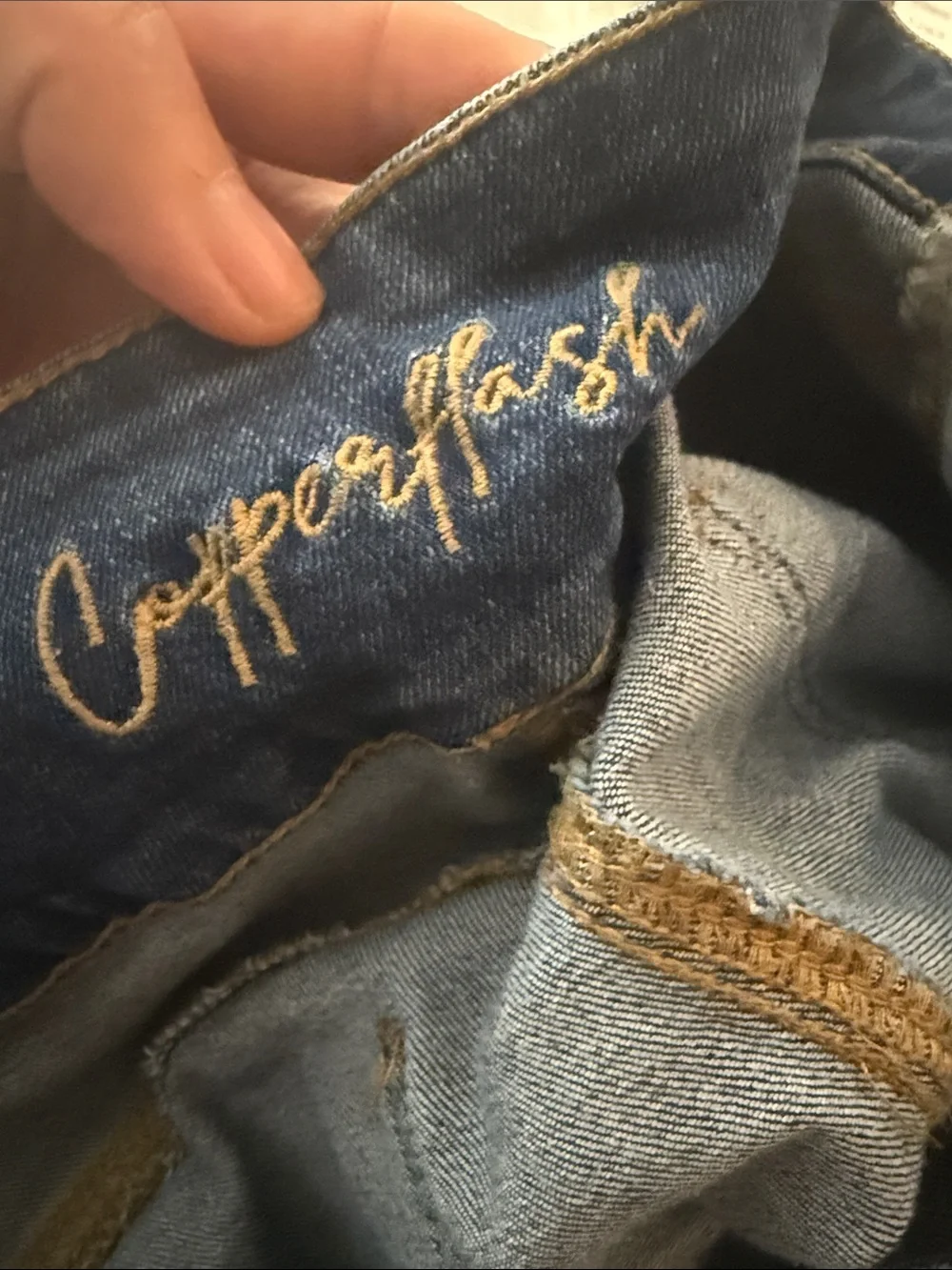 High-Waist Curvy Dark Blue Denim Shorts